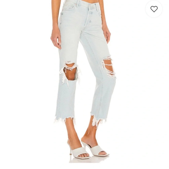 Free People Maggie Straight Jean in Paradise Blue NWT 27 - Picture 5 of 15